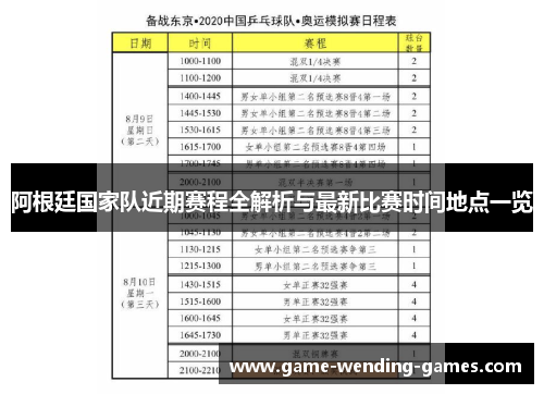 阿根廷国家队近期赛程全解析与最新比赛时间地点一览