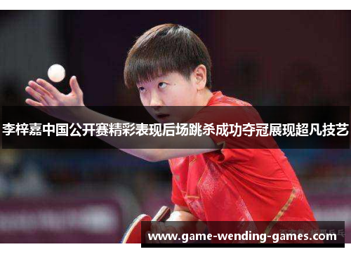李梓嘉中国公开赛精彩表现后场跳杀成功夺冠展现超凡技艺